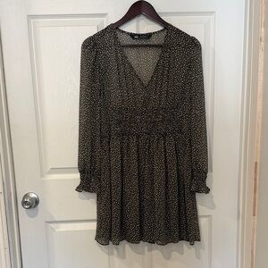 Zara Black Floral Women's Dress